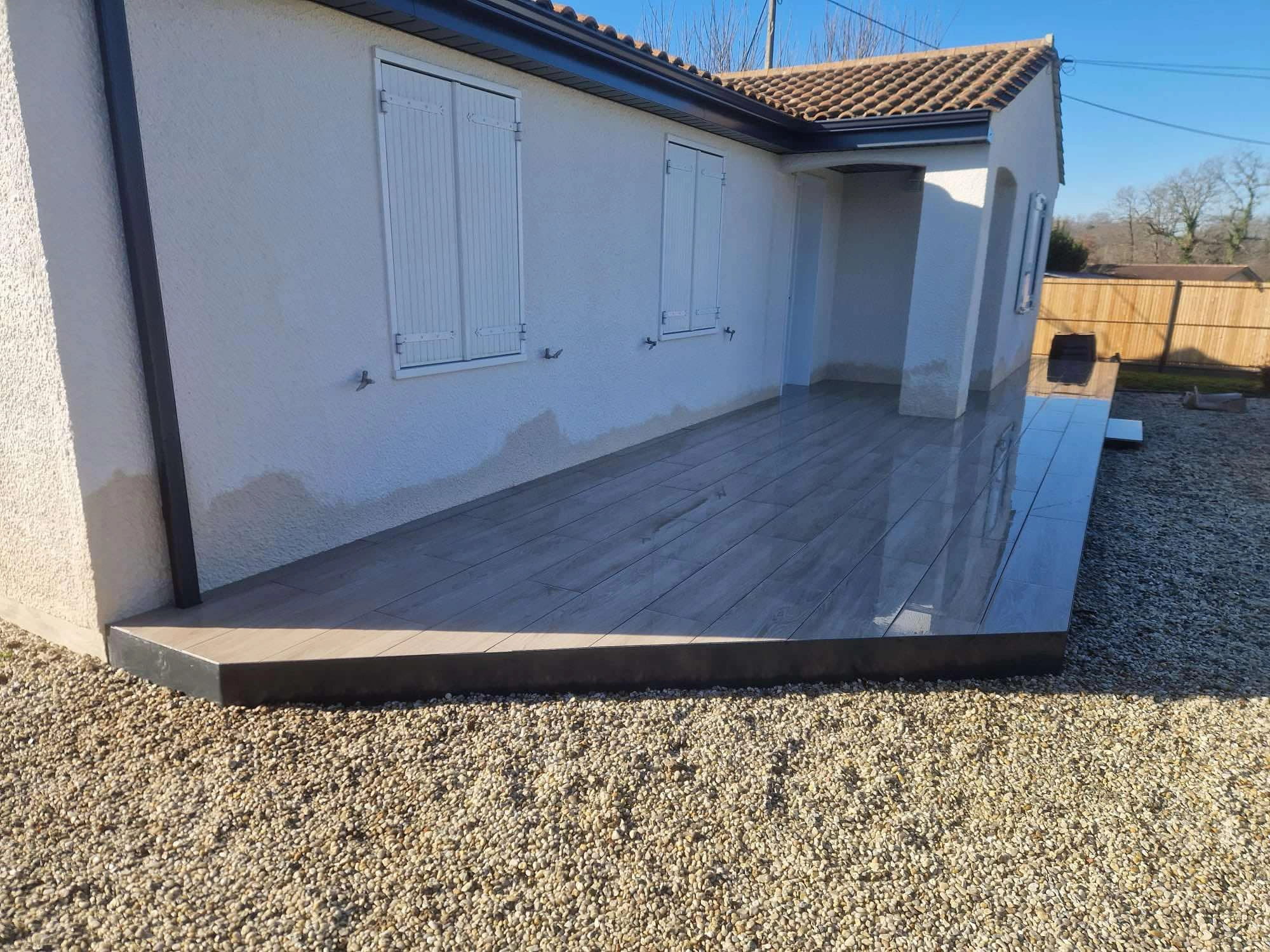 dalle beton carrelage