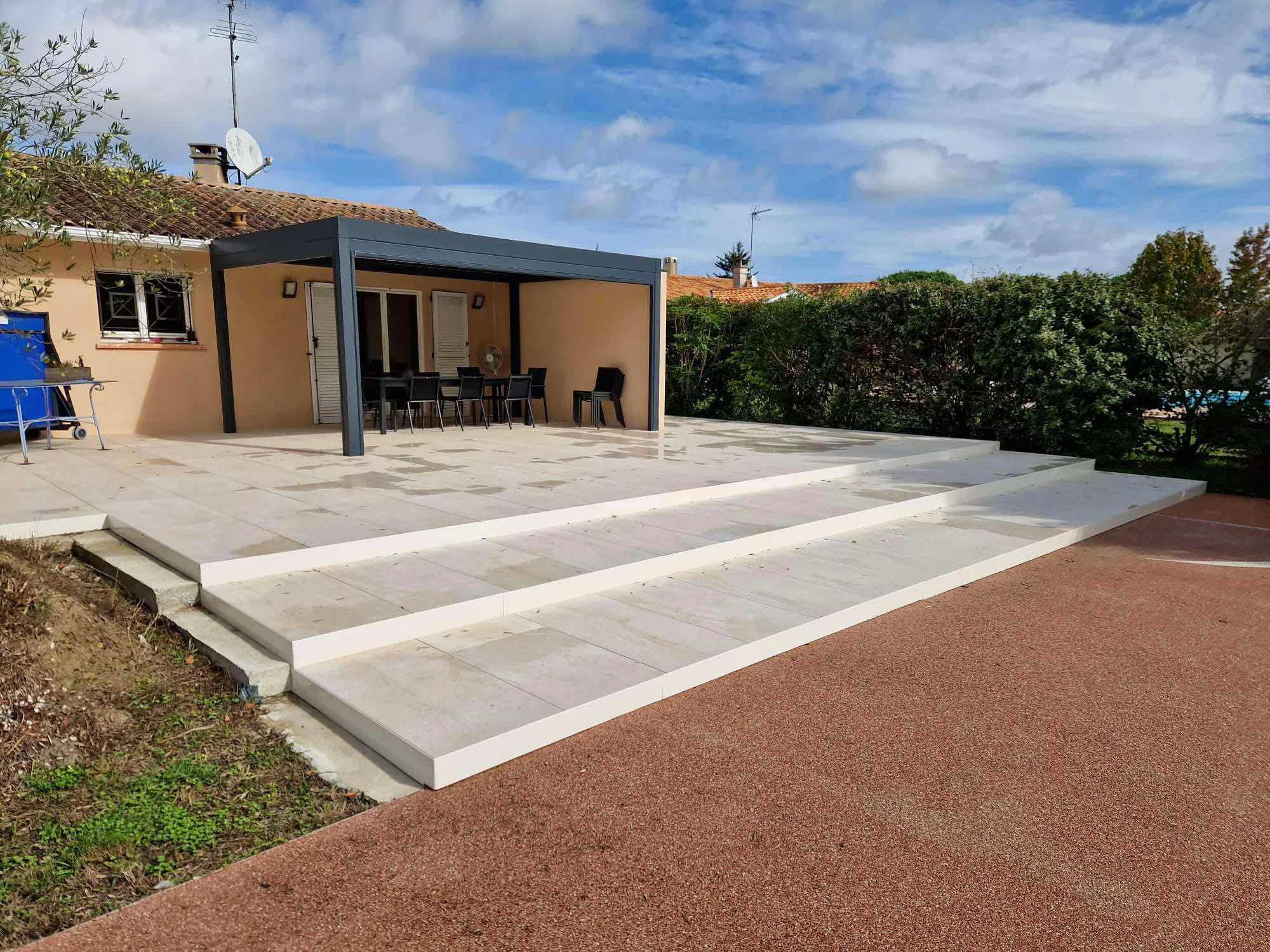 terrasse carrelage exterieur